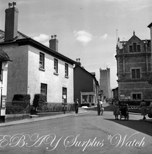 Moretonhampstead Devon Village Scene Old Photo Negative B/W 6x6 1952 INC © M748