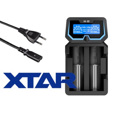 Xtar X2 Ladegerät für Lithium-Ionen Akkus der Größen 12650 bis 26700 und NiMH