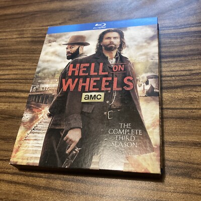 Hell on Wheels: The Complete Third Season (Blu-ray, 2013) with Slipcover