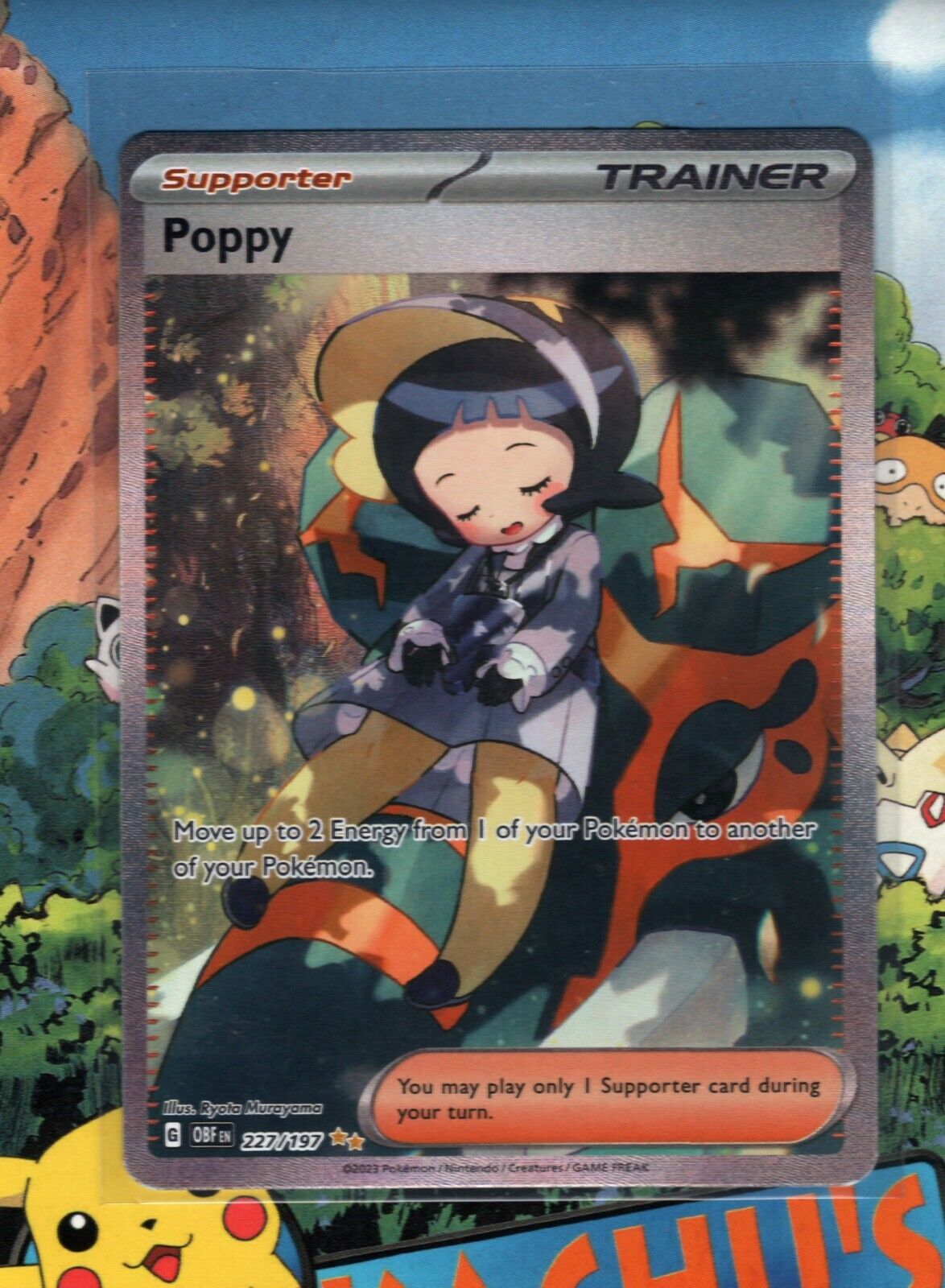 Mavin  Pokémon TCG Poppy SV03: Obsidian Flames 220/197 Holo Ultra Rare