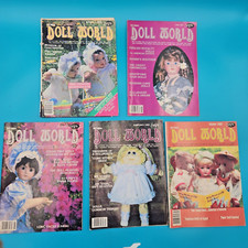 Doll World Magazine Lot of 5 Books Feb, April, June, August and October of 1983.