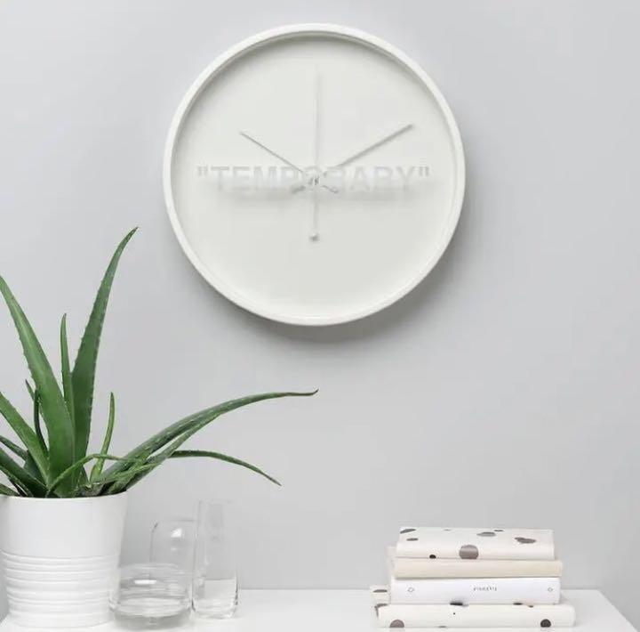 Virgil Abloh x IKEA MARKERAD Temporary Wall Clock Off-White Virgil Abloh x IKEA MARKERAD Temporary Wall Clock Off-White