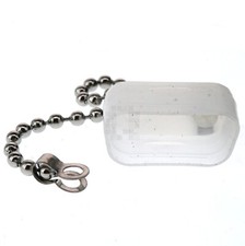 Male HD-15 / DE-15 / DB9 / DE-9 White Plastic Dust Cover with Chain