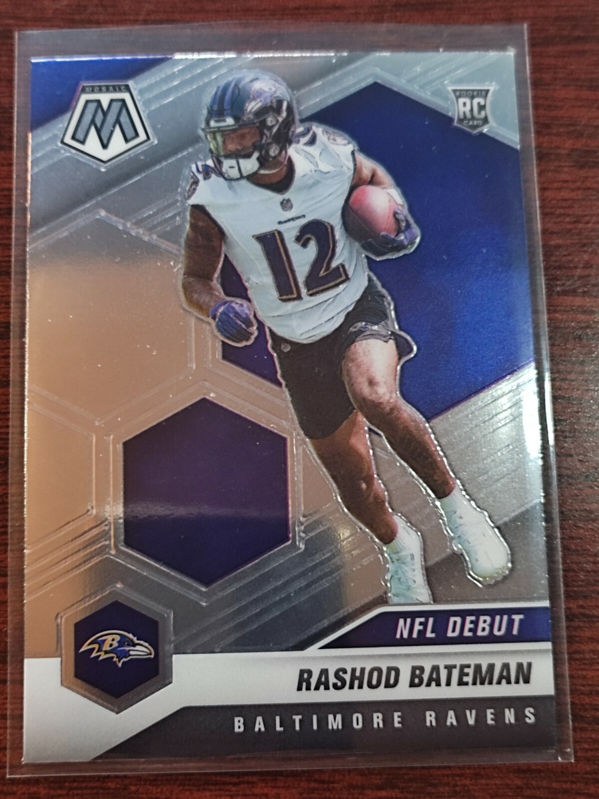 Rashod Bateman 2021 Panini Mosaic NFL Debut #249 Baltimore Ravens