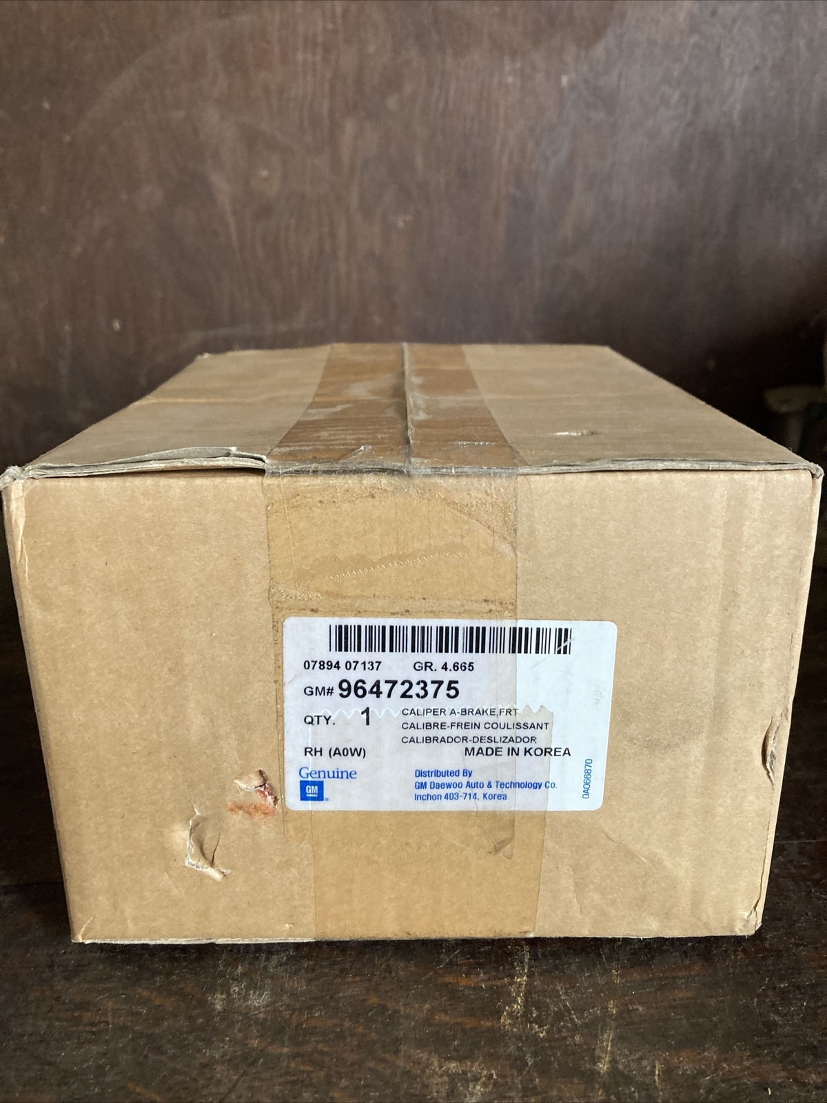 NOS Disc Brake Caliper GM OEM 96472375 | eBay