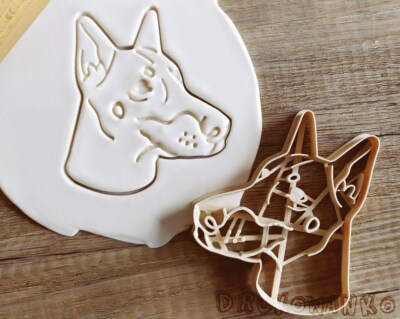 Doberman Dogs Cookie Cutter Pastry Fondant Dough Biscuit Pet Dog Doggy Doggo