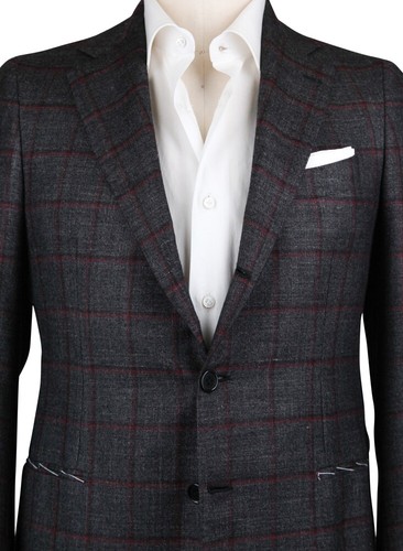 Luigi Borrelli Charcoal Gray Sportcoat - (GU3BC211930) - Picture 2 of 4
