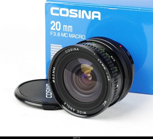 Lens Cosina 3,8/20mm MC Macro for Canon FD Mint Box - Picture 2 of 3