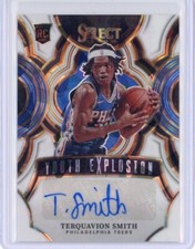 2023-24 Select Terquavion Smith Youth Explosion AUTO /25 White Cracked Ice RC