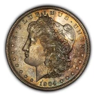 1904-O $1 Morgan Dollar VAM-6A - PQ Rainbow Toning BU - VIDEO - D2989