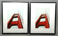 2 Pack Of New Black 8x10 Wall Hanging Aluminum Alloy Picture Frames-Home Decor