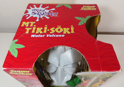 Super Soaker Mt. Tiki-Soki Water Volcano Sprinkler Gray Hasbro