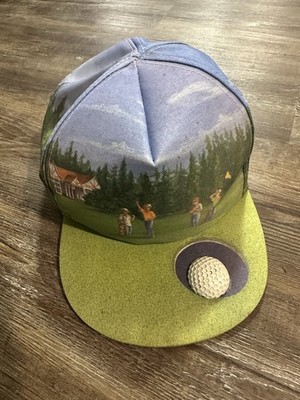 Vintage Golf Themed SnapBack Hat Salamander Golf Cap 1993 Great Condition