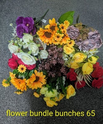 Restposten X10 Bündel Kunstblumen Blumen Konvolut Bündel 65