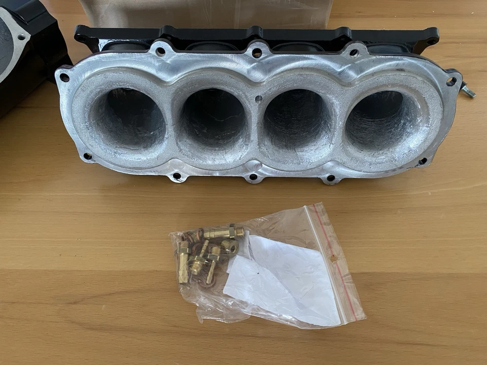 1.8t 20v Motorsport Ansaugbrücke Big Port Pulverbeschichtet Bearbeitet Vw Audi - Bild 3 von 4