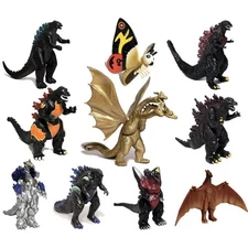Twcare Set Of 10 Godzilla Toys Movable Joint Action Figures King The M