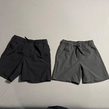 Lot Of Boys Clothes Size S 6/7 gray and M 8 charcoal Cat  Jack shorts polyester