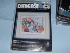 NEW Dimensions Counted Cross Stitch Kit  - Family Of Dolls