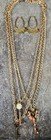 Vintage Necklace Upcycled Goldtone Multi Chains W/ New Key Pendants. Hong Kong — photo 1