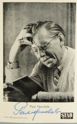 Autogramm deutscher Theater- und Film Schauspieler Paul Henckels (142960)