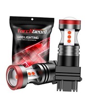 3157 3156 LED Bulbs Red for Strobe Brake Lights Tail Lights, Super 3157 Red