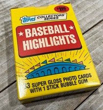 1987 Woolworth's Topps Baseball Highlights Complete Factory Set ~ 33 Cards
