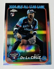Elly De La Cruz 2024 Topps Chrome Update All Star Refractor RC Rookie Reds