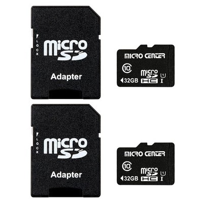 32GB Class 10 MicroSDHC Card with Adapter - 80MB/s UHS-I | 2-Pack for Mobil