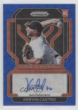 2022 Panini Prizm Rookie Blue Wave 11/50 Kervin Castro #RA-KC Auto 4s2