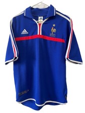Vintage Adidas 2000/2001 France Home Jersey Shirt Zidane 10 Men's L