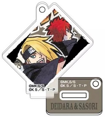 Deidara & Sasori Naruto Shippuden Acrylic Keychain & Stand 2-Way Accessory  Has