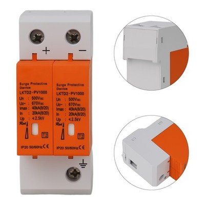 Surge protection for PV,solar surge protection,2P DC500V  40KA,DIN rail mounting