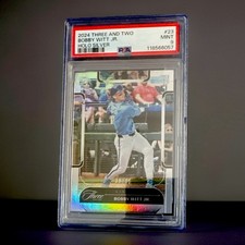 BOBBY WITT JR. - 2024 PANINI THREE & TWO - #23 - ROYALS - /49 - POP 1 - PSA 9!
