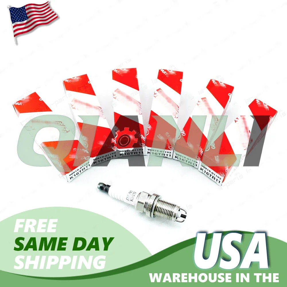 NEW GENUINE TOYOTA TUNDRA  4RUNNER TACOMA SPARK PLUG SET OF 6  90919-01192