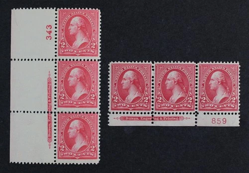 CKStamps: US Stamps Collection Scott#267 Strip Mint H OG