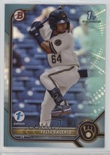 2022 Bowman 1st Edition Sky Blue Foil Felix Valerio #BPPF-128 0y59