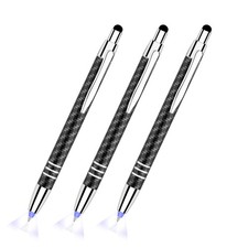 Lighted Tip Pen With Stylus 3-in-1 - LED Penlight Ballpoint Pen for Writing i...
