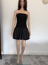 Urban Outfitters Kimchi Blue Bandeau Bubble Mini Dress - Black Size XL RRP: £29