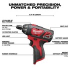NEW Milwaukee 2401-20 M12 12V Lithium-Ion Cordless 1/4" Hex Screwdriver — photo 2
