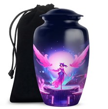 Angel Decorative Large Urn for Ashes Adult Female 10 Inch