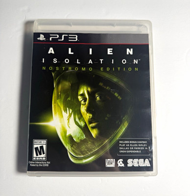 SEGA Alien: Isolation Nostromo Edition PS3 2014 M Bonus Content