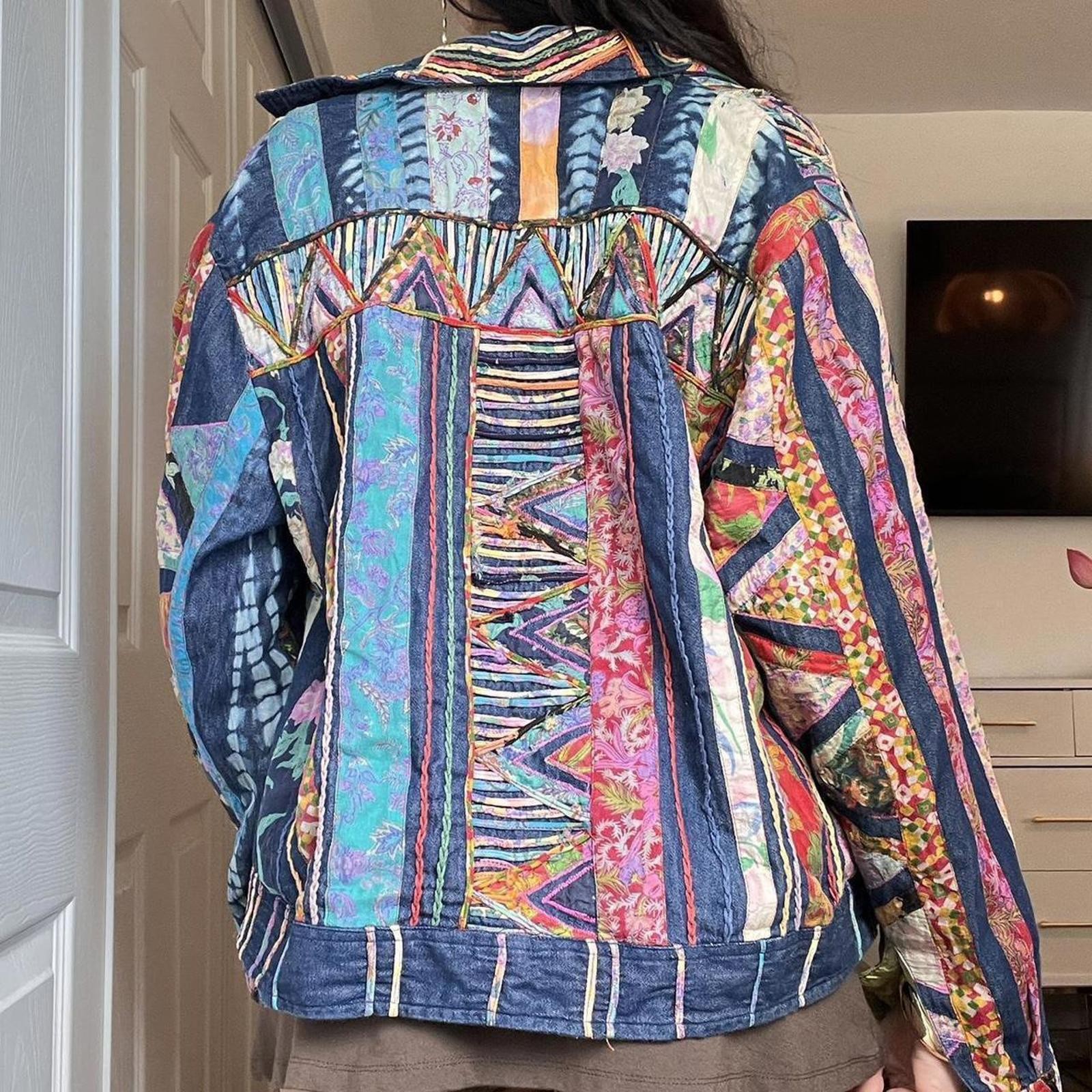 Vintage Sandy Starkman Patchwork Jacket – Fits S/M - image 5