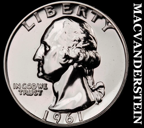 1961 Washington Quarter- Choice Gem Proof Luster No Reserve #i2046