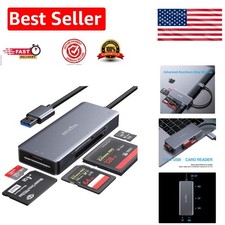 Super-Speed USB 3.0 Compact Flash Reader - Supports Multiple Memory Cards, 5Gbps