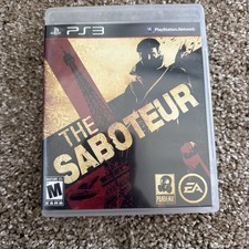 The Saboteur - Complete CIB - PS3 (Sony PlayStation 3, 2009) Excellent Condition
