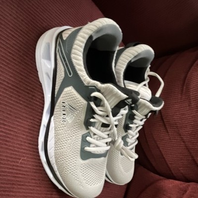 RBX Live Life Active Mesh Lace Up Sneaker Gray White Men's Running Shoes