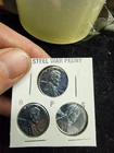 1943 Steel War Pennies. Complete Set. Uncirculated