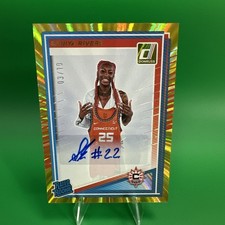 2025 Panini Donruss Saniya Rivers #92 Rated Rookie Auto Gold Laser /10 SSP
