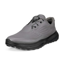 ECCO GOLF LT1 BOA Spikeless Shoes   Gray Blac...