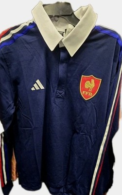 adidas X France Rugby FFR Culture JSY Men's Polo Shirt Sz M NWT Free Shipping 